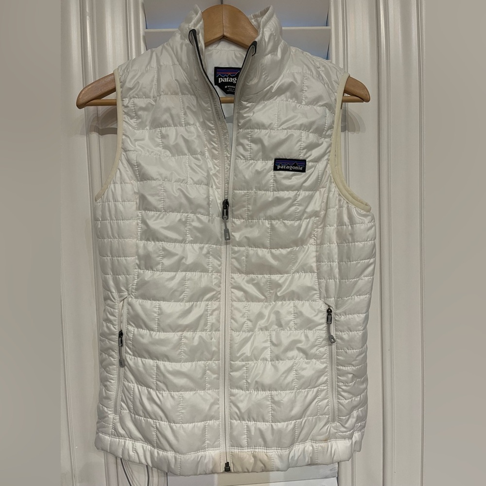 Patagonia White Nano Puff Vest